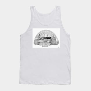 Sheffield City Buildings art work Tank Top